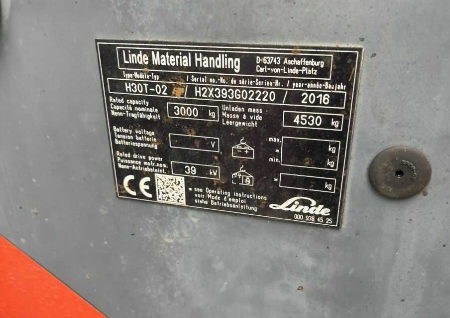 Linde H30T-02 - Carrello elevatore a gas: foto 4 Linde H30T-02 - Carrello elevatore a gas: foto 4
