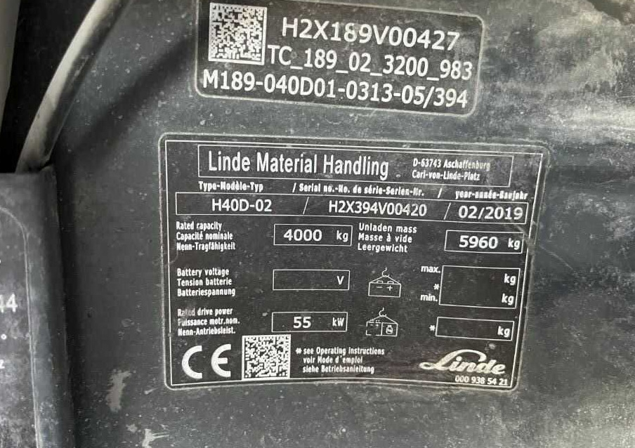 Linde H40D-01 - Carrello elevatore diesel: foto 3 Linde H40D-01 - Carrello elevatore diesel: foto 3