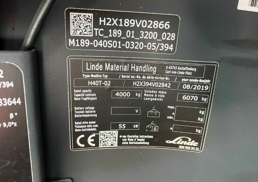 Linde H40T-02 - Carrello elevatore a gas: foto 4 Linde H40T-02 - Carrello elevatore a gas: foto 4