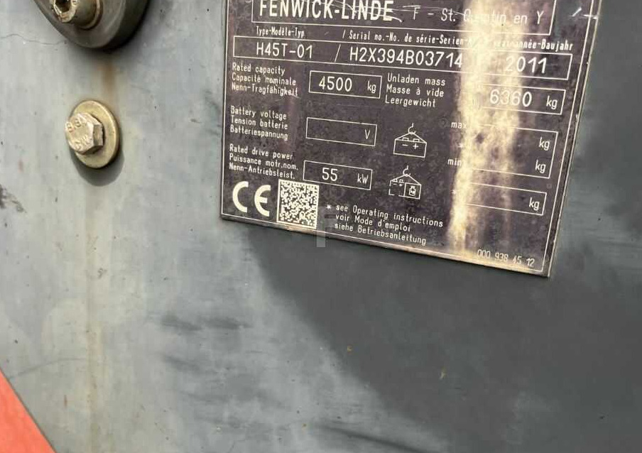 Linde H45T-01 - Carrello elevatore a gas: foto 4 Linde H45T-01 - Carrello elevatore a gas: foto 4