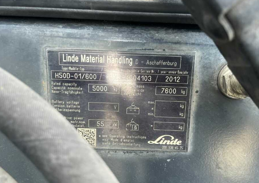 Linde H50D-01/600 - Carrello elevatore diesel: foto 4 Linde H50D-01/600 - Carrello elevatore diesel: foto 4