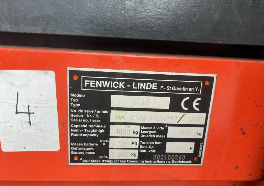 Linde L10 - Stoccatore: foto 4 Linde L10 - Stoccatore: foto 4