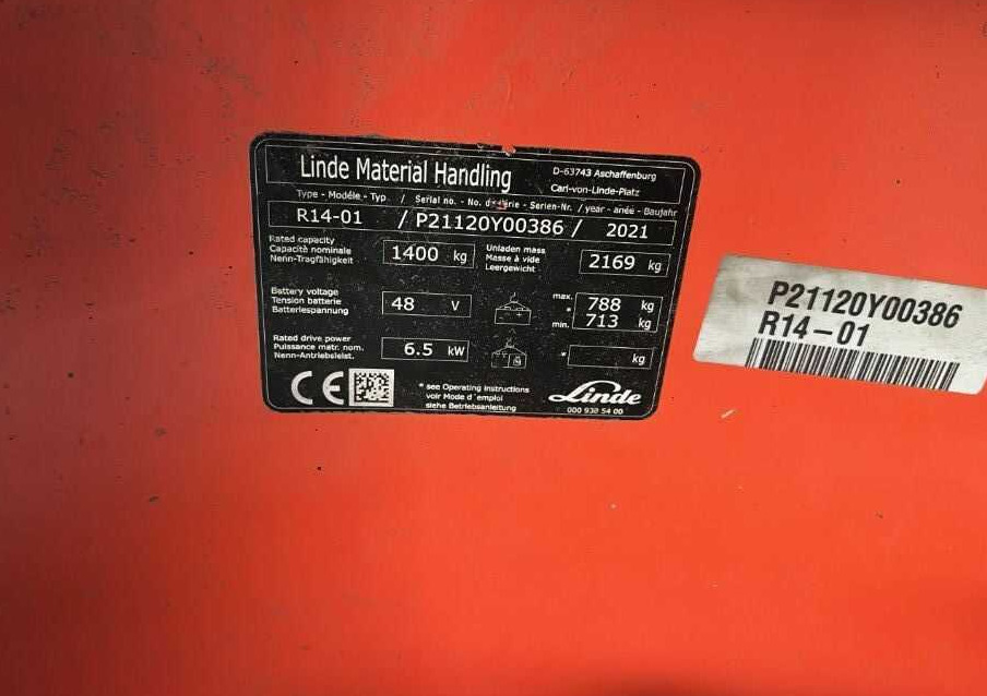 Linde R14-01 - Carrello retrattile: foto 4 Linde R14-01 - Carrello retrattile: foto 4