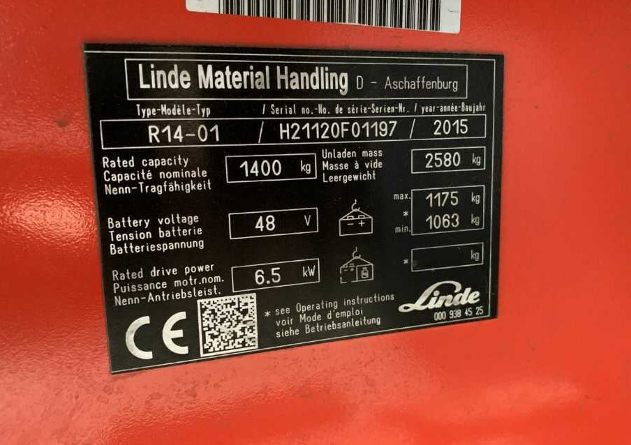 Carrello retrattile Linde R14-01: foto 7