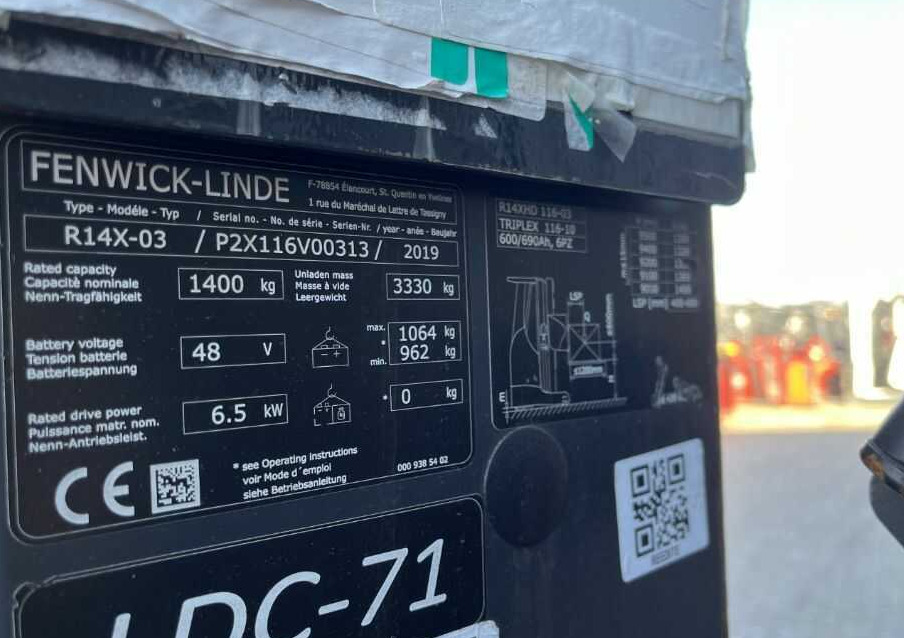 Linde R14X - Carrello retrattile: foto 4 Linde R14X - Carrello retrattile: foto 4