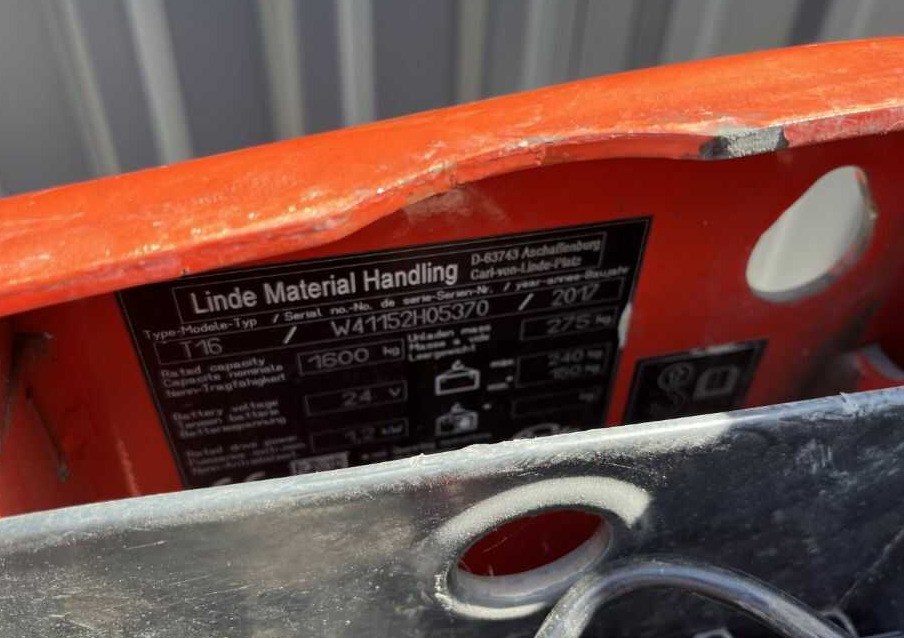 Linde T16 - Transpallet: foto 4 Linde T16 - Transpallet: foto 4