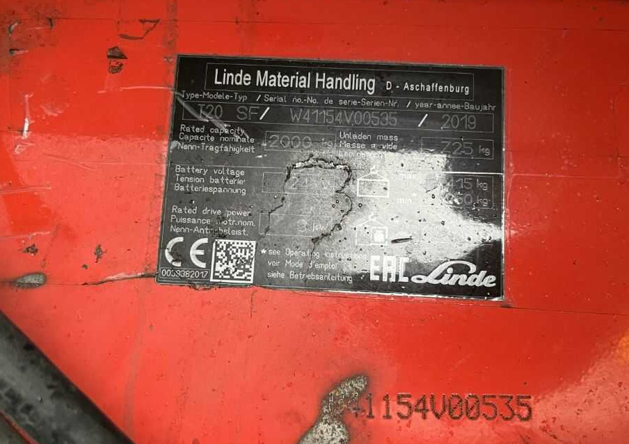Linde T20SF - Transpallet: foto 5 Linde T20SF - Transpallet: foto 5