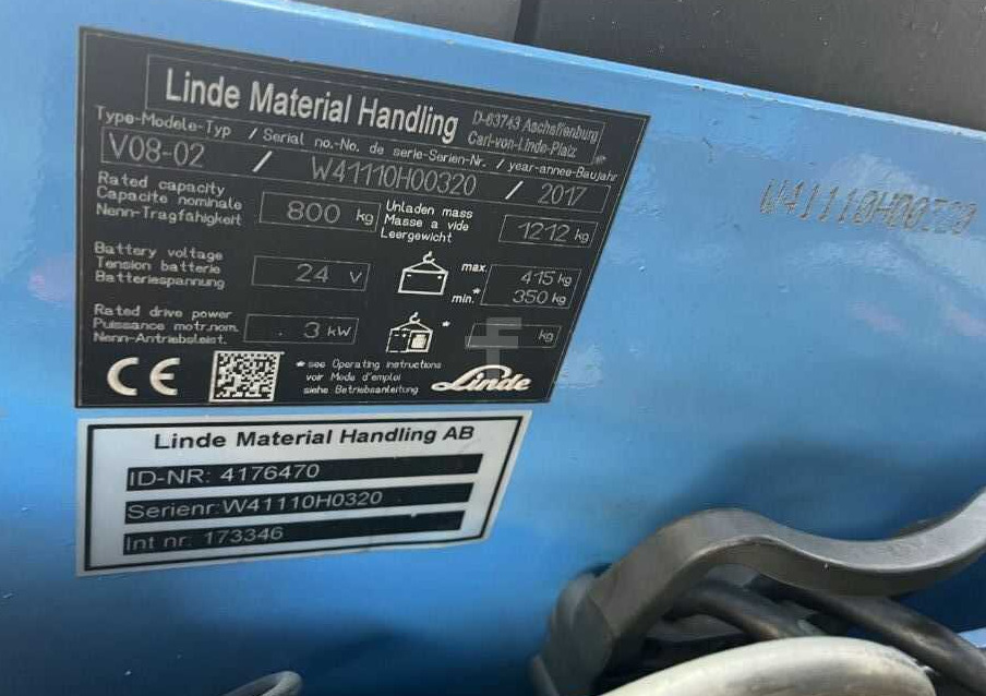 Linde V08-02 - Commissionatore: foto 4 Linde V08-02 - Commissionatore: foto 4