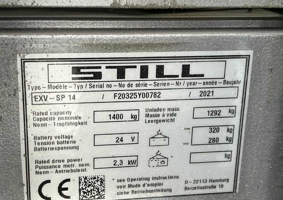 Still EXV-SP14 - Stoccatore: foto 5 Still EXV-SP14 - Stoccatore: foto 5