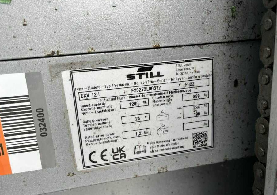 Still EXV12i - Stoccatore: foto 4 Still EXV12i - Stoccatore: foto 4