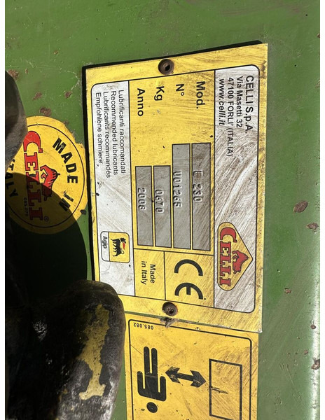 Macchina per la lavorazione del terreno Celli E230: foto 8