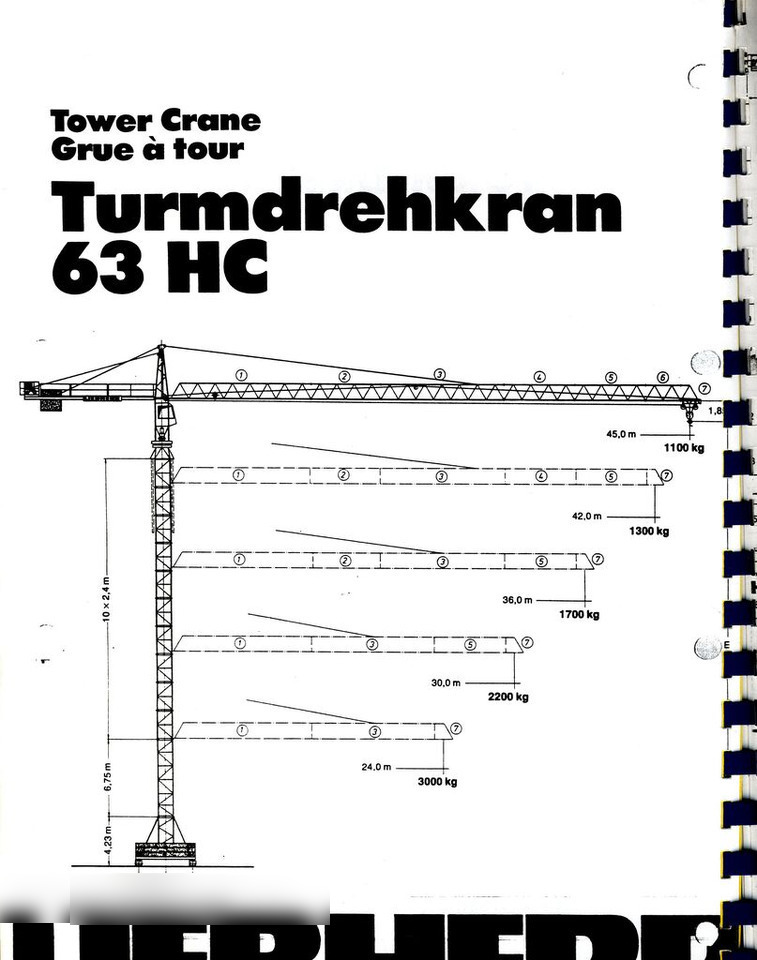 Gru a torre Liebherr 63HC: foto 6 Gru a torre Liebherr 63HC: foto 6