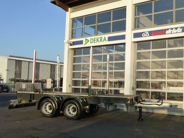 Rimorchio trasporto legname nuovo Ebert KHZA 18 Tandem-Kurzholz-Anhänger NEU: foto 6