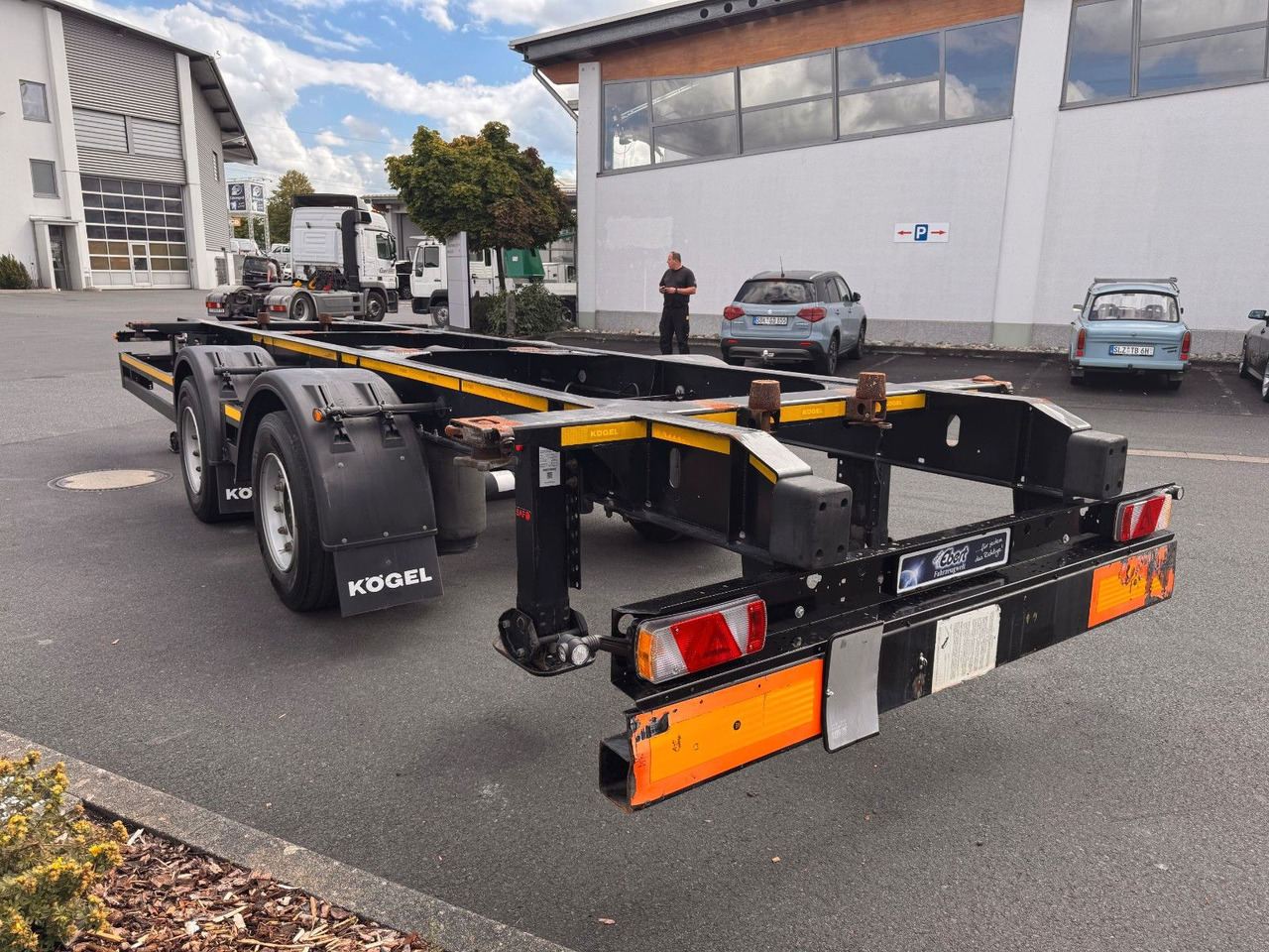 Kögel ZW 18 Lafette SAF Achsen 15.910kg Nutzlast - Rimorchio portacontainer/ Caisse interchangeable: foto 3 Kögel ZW 18 Lafette SAF Achsen 15.910kg Nutzlast - Rimorchio portacontainer/ Caisse interchangeable: foto 3