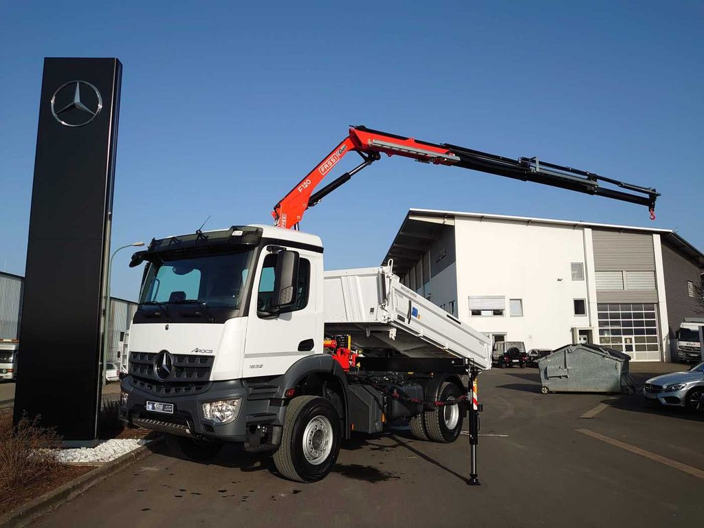 Mercedes-Benz Arocs 1832 KK 4x2 Kipper+Kran Fassi F120+Funk Mercedes-Benz Arocs 1832 KK 4x2 Kipper+Kran Fassi F120+Funk - Autocarro ribaltabile, Camion con gru: foto 2 Mercedes-Benz Arocs 1832 KK 4x2 Kipper+Kran Fassi F120+Funk Mercedes-Benz Arocs 1832 KK 4x2 Kipper+Kran Fassi F120+Funk - Autocarro ribaltabile, Camion con gru: foto 2