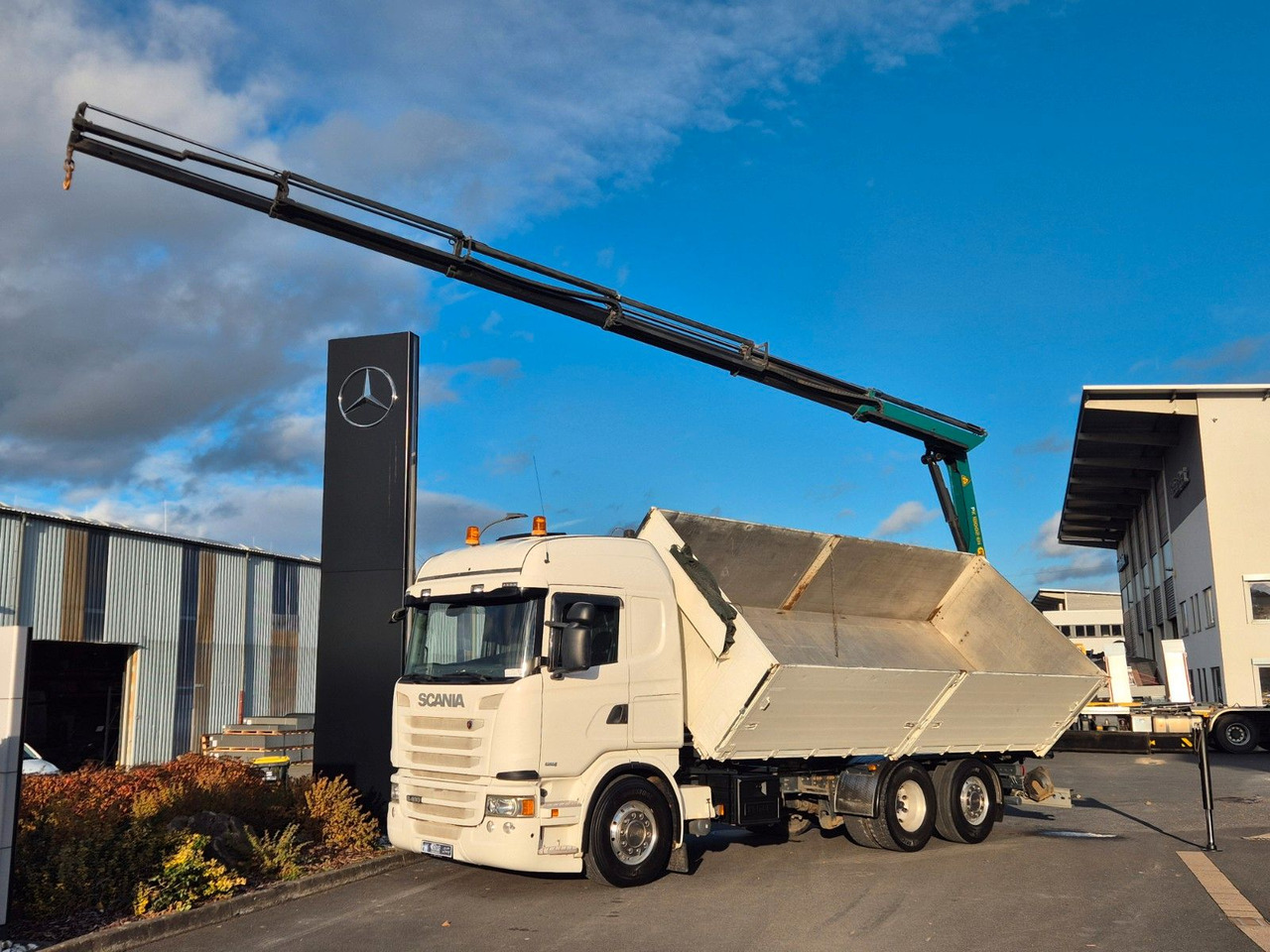 Scania G490 LB6x2*4HNB Palfinger PK 18002-EH D Funk AHK - Autocarro ribaltabile, Camion con gru: foto 1 Scania G490 LB6x2*4HNB Palfinger PK 18002-EH D Funk AHK - Autocarro ribaltabile, Camion con gru: foto 1