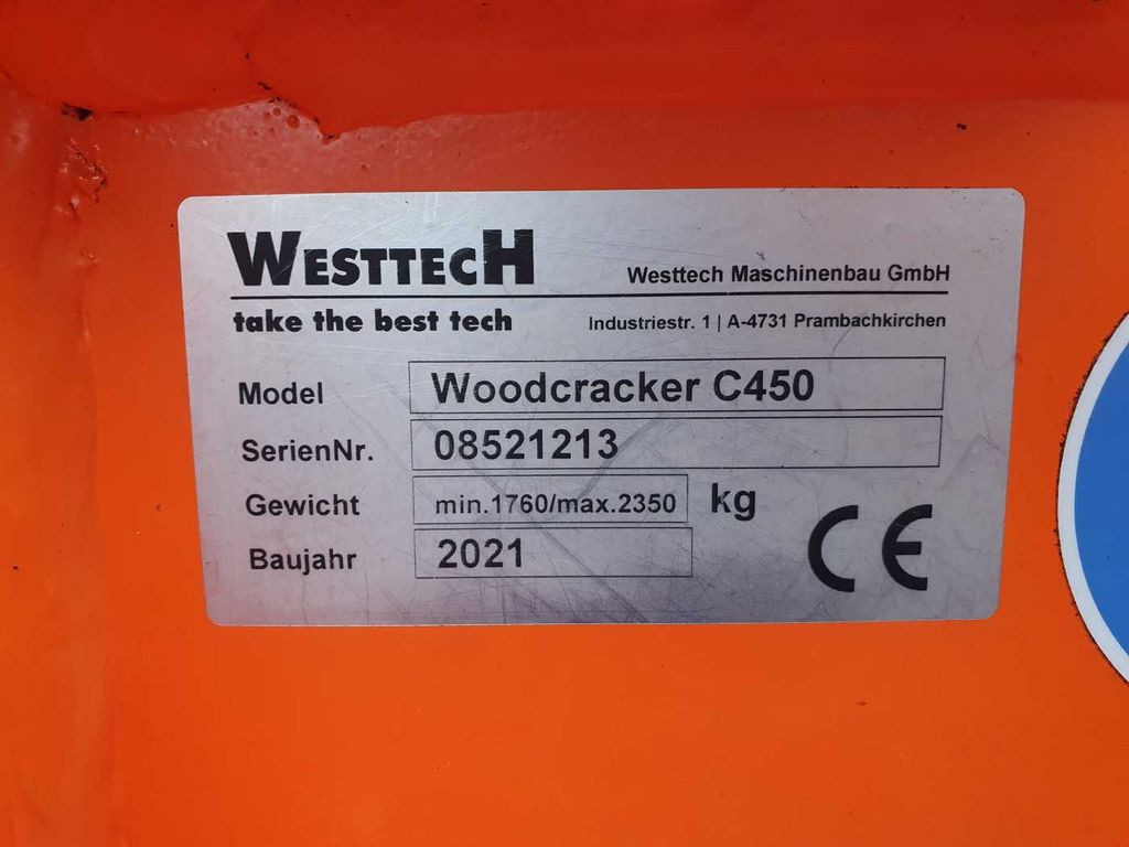 Testa di abbattimento Westtech Woodcracker C450 Sammler Power Tiltator: foto 13