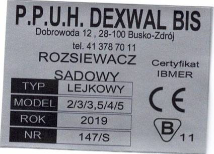 Dexwal fertilizer spreader 300 l - Spandiconcime: foto 4 Dexwal fertilizer spreader 300 l - Spandiconcime: foto 4