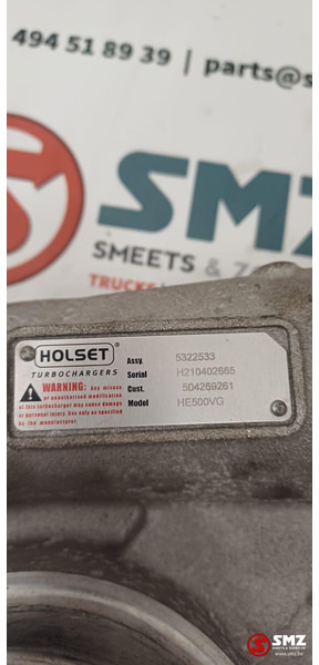 Iveco Occ turbocharger HE500VG F3AE3681 Cursor10 Iveco - Turbocompressore per Camion: foto 5 Iveco Occ turbocharger HE500VG F3AE3681 Cursor10 Iveco - Turbocompressore per Camion: foto 5