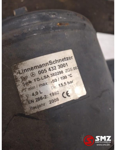 Mercedes-Benz Occ set luchtketels 4L 7.5L 25L 15.5Bar Mercedes A - Ricambi per Camion: foto 4 Mercedes-Benz Occ set luchtketels 4L 7.5L 25L 15.5Bar Mercedes A - Ricambi per Camion: foto 4
