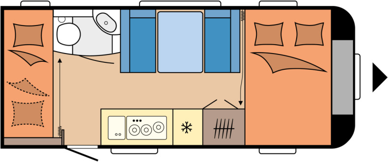 DE LUXE 490 KMF - Caravan: foto 1 DE LUXE 490 KMF - Caravan: foto 1