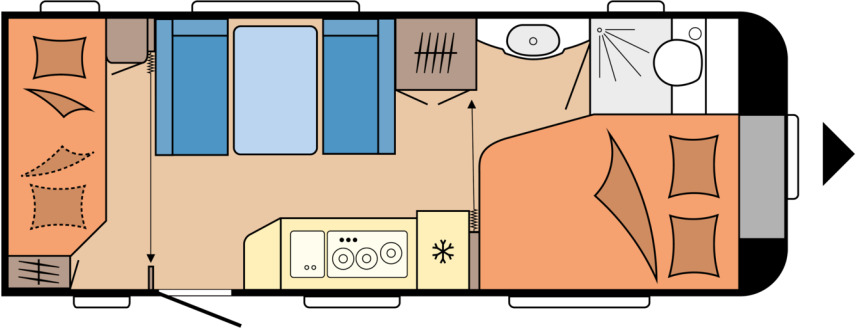 DE LUXE 540 KMFe - Caravan: foto 1 DE LUXE 540 KMFe - Caravan: foto 1