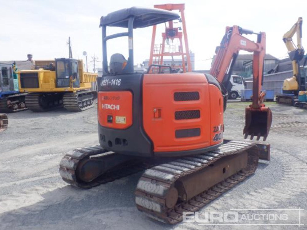 2013 Hitachi ZX40U-5A Rubber Block Pads, Blade, Offset, Bucket - Miniescavatore: foto 2 2013 Hitachi ZX40U-5A Rubber Block Pads, Blade, Offset, Bucket - Miniescavatore: foto 2