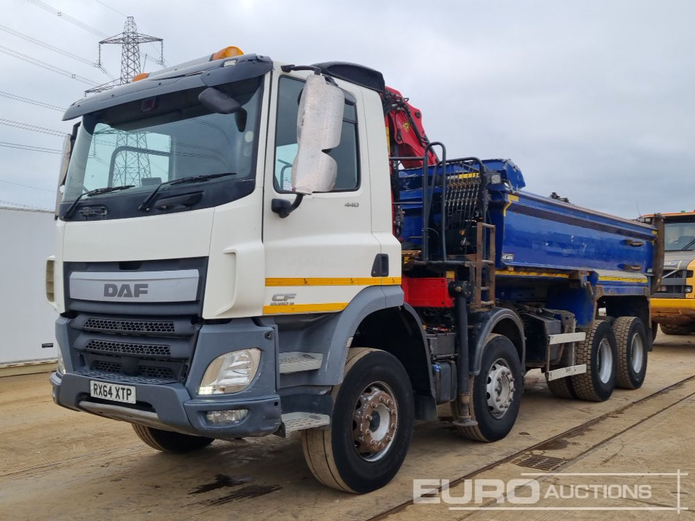 2014 DAF CF440 - Autocarro ribaltabile, Camion con gru: foto 1 2014 DAF CF440 - Autocarro ribaltabile, Camion con gru: foto 1