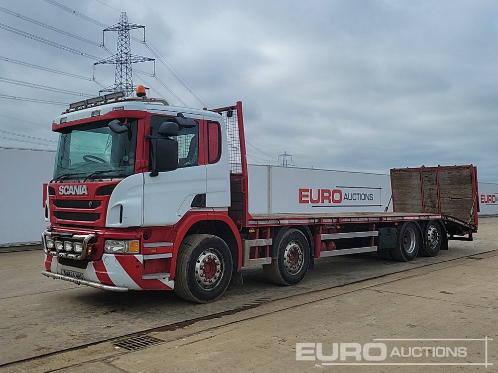 2014 Scania P410 - Autocarro con pianale/ Cassone fisso: foto 1 2014 Scania P410 - Autocarro con pianale/ Cassone fisso: foto 1