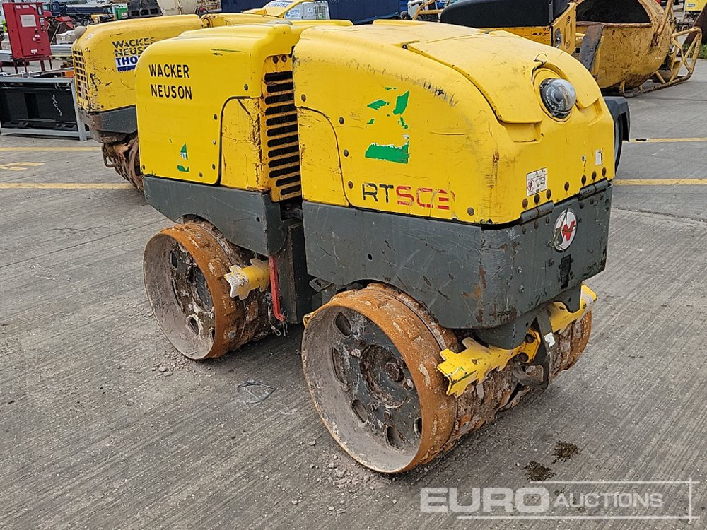 2015 Wacker Neuson Radio Controlled Double Drum Vibrating Padfoot Trench Roller - Asfaltatrice: foto 3 2015 Wacker Neuson Radio Controlled Double Drum Vibrating Padfoot Trench Roller - Asfaltatrice: foto 3