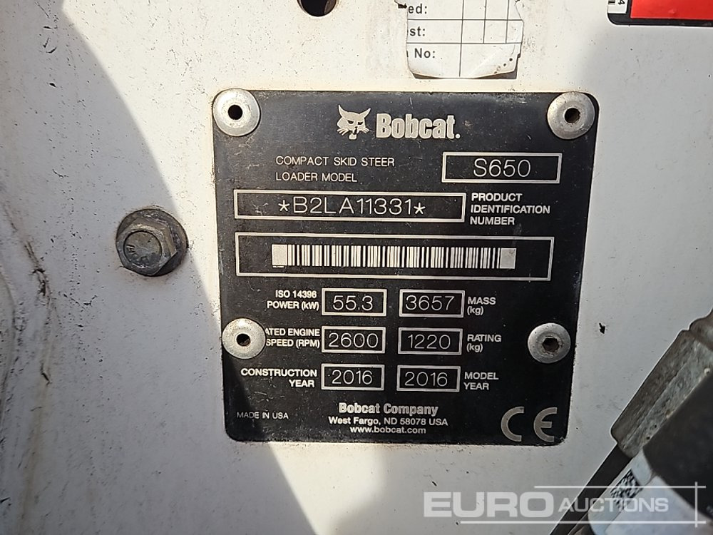 Minipala 2016 Bobcat S650: foto 50