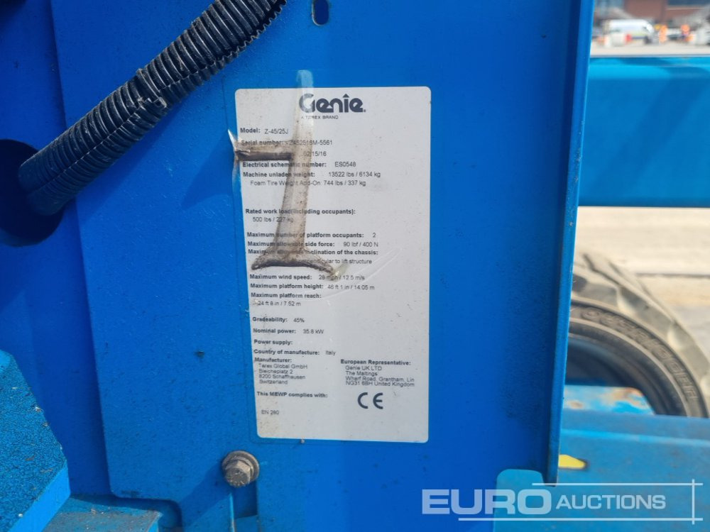Piattaforma aerea 2016 Genie Z-45/25J: foto 37
