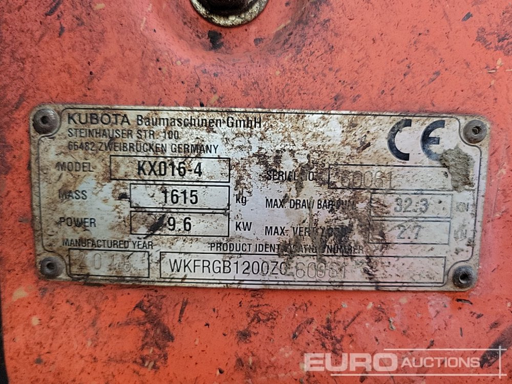 Miniescavatore 2016 Kubota KX016-4: foto 42