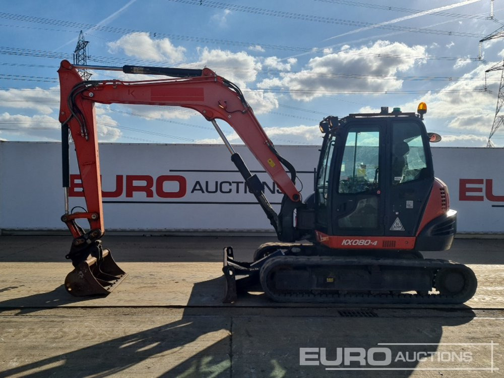 2016 Kubota KX080-4 - Miniescavatore: foto 2 2016 Kubota KX080-4 - Miniescavatore: foto 2
