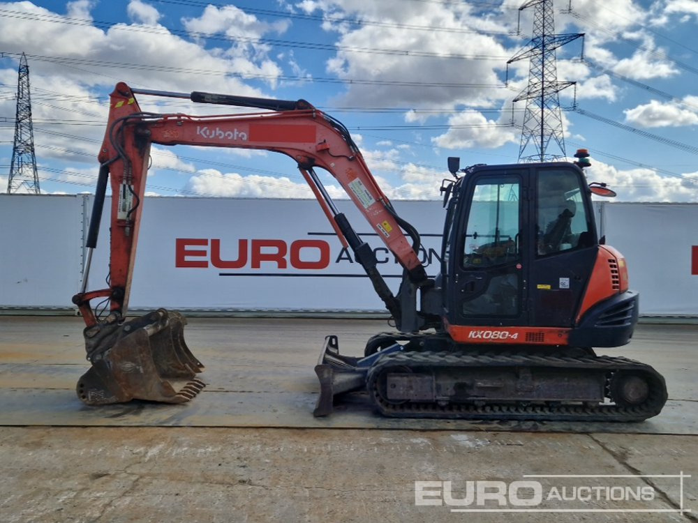 2016 Kubota KX080-4 - Miniescavatore: foto 2 2016 Kubota KX080-4 - Miniescavatore: foto 2