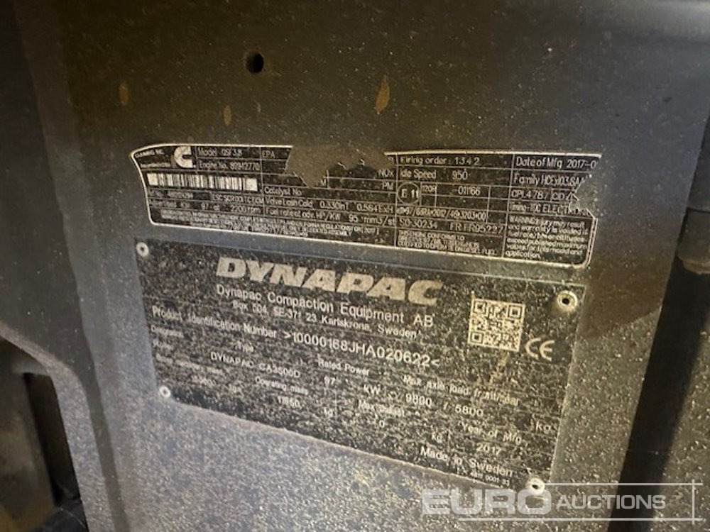 2017 Dynapac CA3500D - Rullo: foto 5 2017 Dynapac CA3500D - Rullo: foto 5