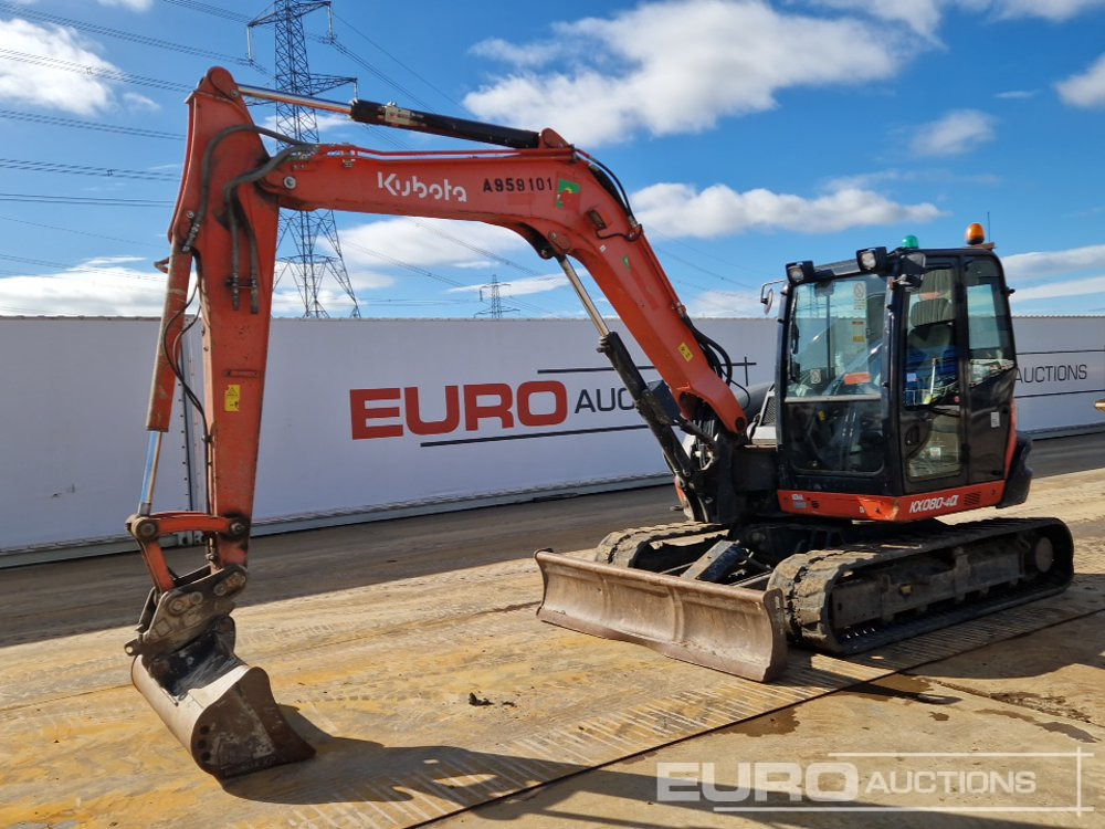 2018 Kubota KX080-4A - Miniescavatore: foto 1 2018 Kubota KX080-4A - Miniescavatore: foto 1