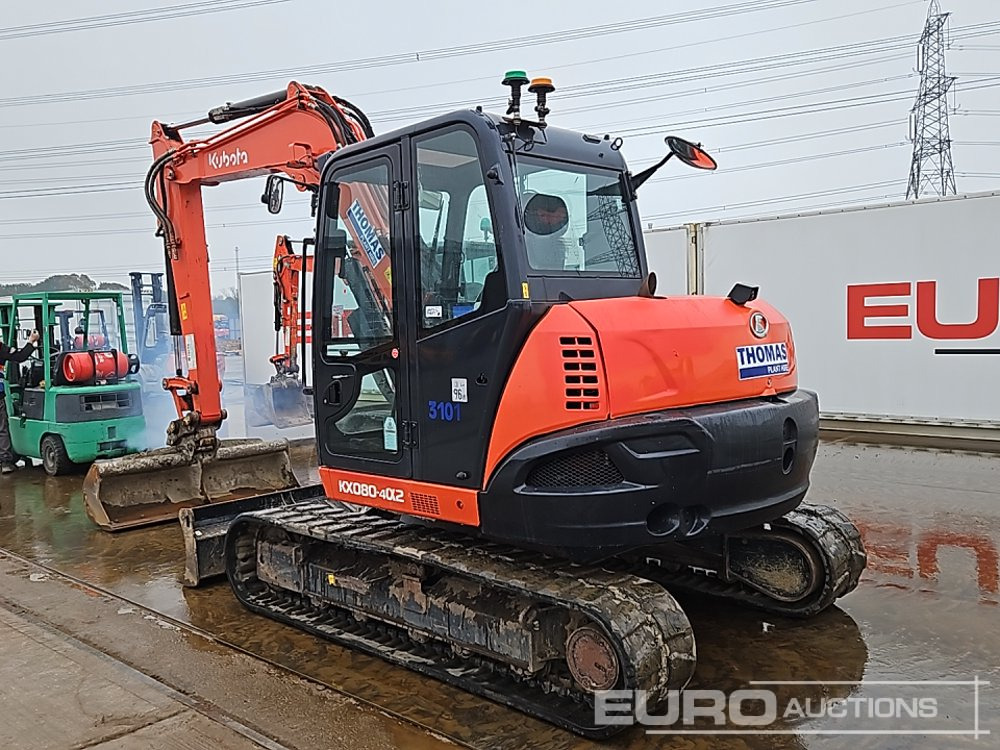 2020 Kubota KX080-4A2 - Miniescavatore: foto 3 2020 Kubota KX080-4A2 - Miniescavatore: foto 3