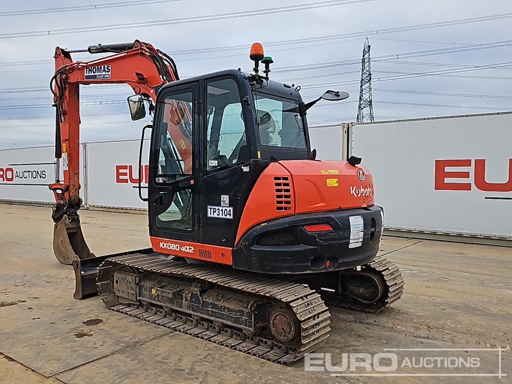 2020 Kubota KX080-4A2 - Miniescavatore: foto 3 2020 Kubota KX080-4A2 - Miniescavatore: foto 3