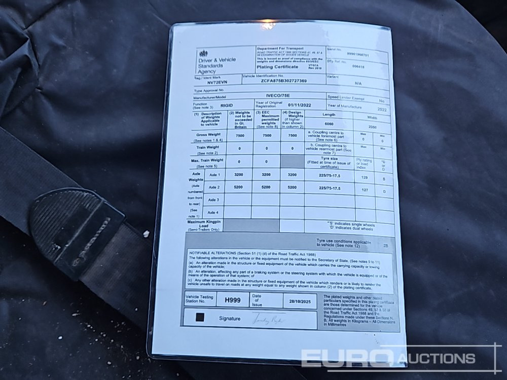 Autocarro ribaltabile 2022 Iveco Euro Cargo 75-160: foto 46