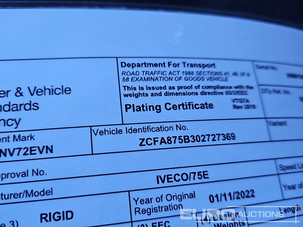 Autocarro ribaltabile 2022 Iveco Euro Cargo 75-160: foto 49