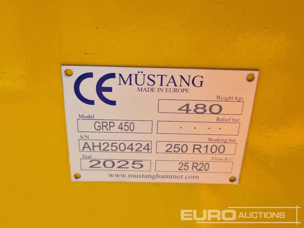 Attrezzatura per Escavatore Unused 2025 Mustang GRP450: foto 16