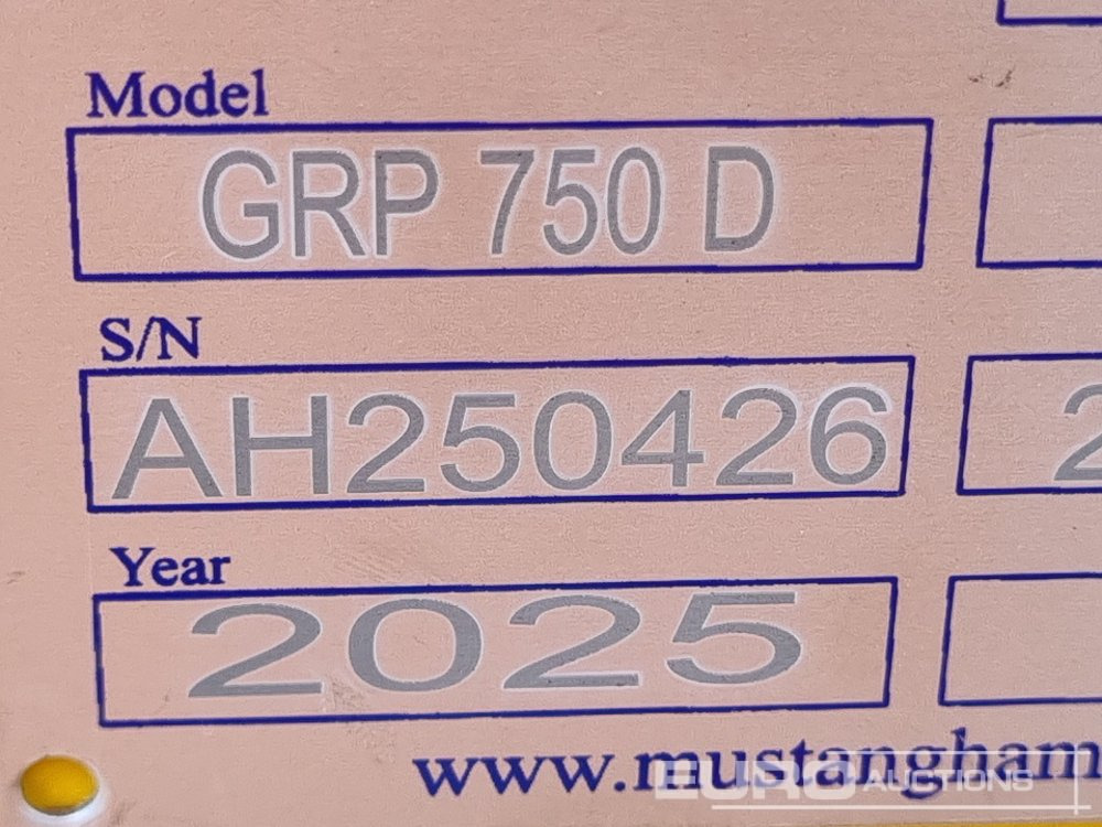 Attrezzatura per Escavatore Unused 2025 Mustang GRP750D: foto 17