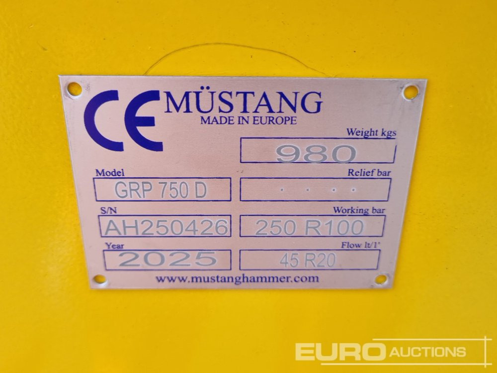 Attrezzatura per Escavatore Unused 2025 Mustang GRP750D: foto 16