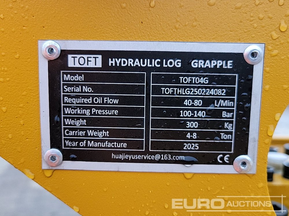 Attrezzatura per Escavatore Unused 2025 Toft 04G: foto 27