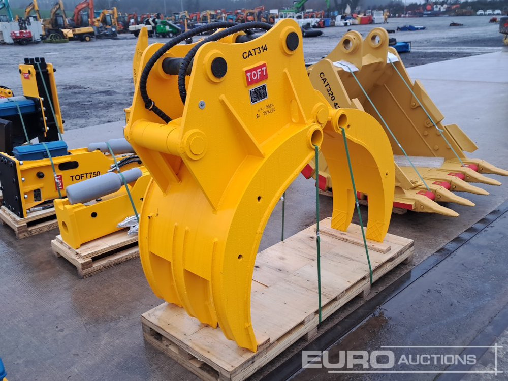 Unused 2025 Toft ASC65 Hydraylic 5 Tyne Grapple 65mm Pin to suit 13 Ton Excavator - Attrezzatura per Escavatore: foto 3 Unused 2025 Toft ASC65 Hydraylic 5 Tyne Grapple 65mm Pin to suit 13 Ton Excavator - Attrezzatura per Escavatore: foto 3