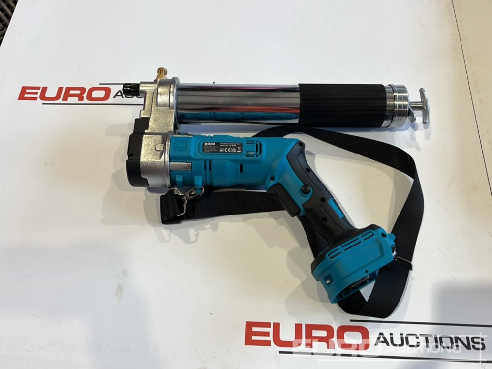 Attrezzatura da costruzione Boss 21 Volt Lithium Battery Cordless Grease Gun, 2 Batteries, Charger, Case, Shoulder Strap, Extension Pieces and Fittings: foto 10