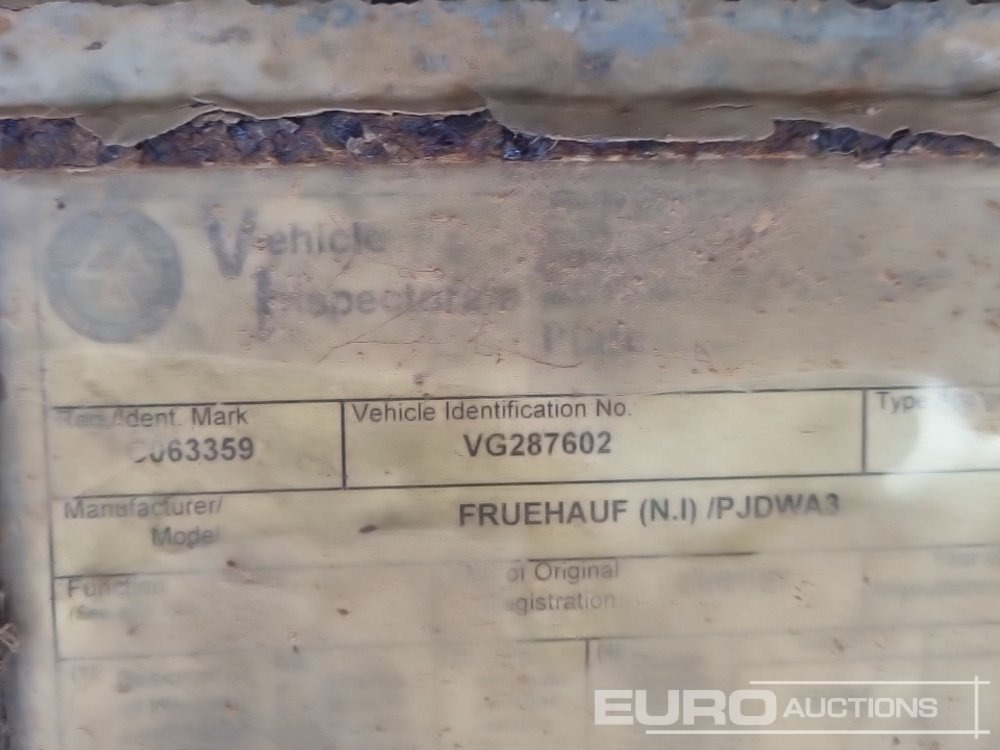 Semirimorchio centinato Fruehauf Tri Axle Curtainsider Trailer: foto 36