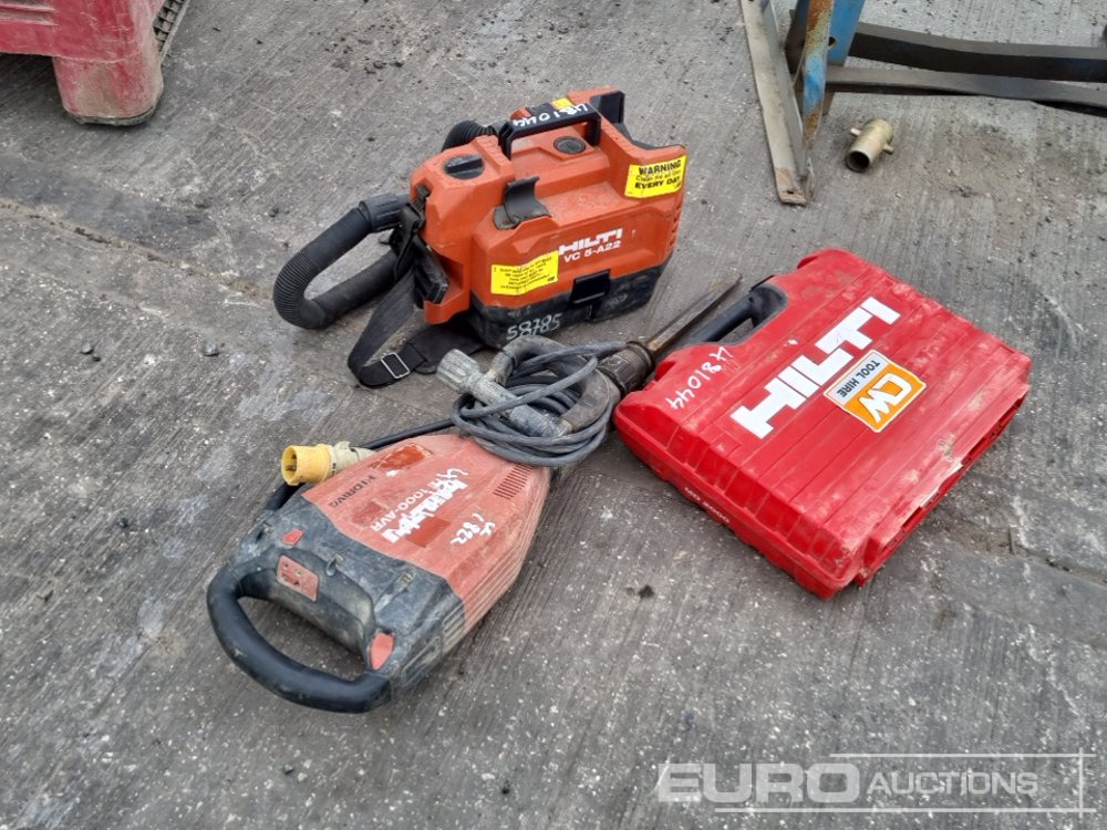 Attrezzatura da costruzione Hilti 110 Volt Handheld Breaker, Battery Vacuum, Greese Gun: foto 7