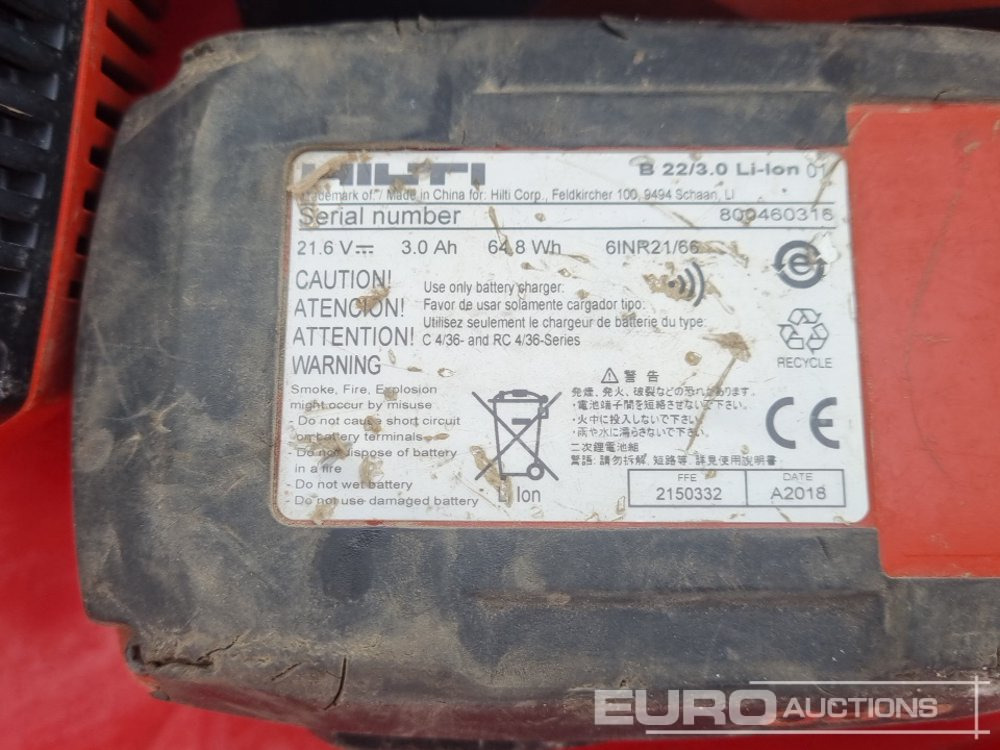 Hilti SIW 6AT-A22 22Volt Cordless 1/2" Impact Wrench - Attrezzatura da costruzione: foto 5 Hilti SIW 6AT-A22 22Volt Cordless 1/2" Impact Wrench - Attrezzatura da costruzione: foto 5